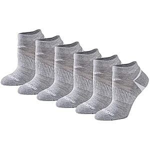 6-Pairs Saucony Women's Selective Cushion Performance No Show Athletic Socks from $5.15
