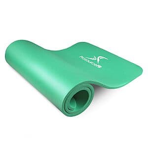 71" ProsourceFit 1/2" Thick High Density Foam Exercise Mat w/ Carrying Strap $15.40