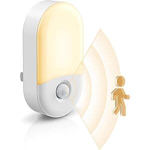 2-Pack L LOHAS LED Dimmable Motion Sensor Wall Plug Night Lights (various) $8