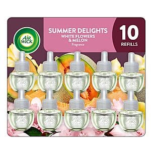 10-Count Air Wick Plug In Scented Oil Refills (Summer Delights) $13.60 w/ Subscribe & Save