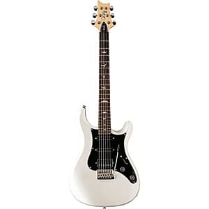 PRS SE Studio Standard electric guitar in Silvertone Gray finish with solid body and single-cutaway design.