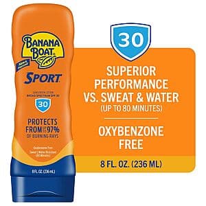 Eligible Amazon Accounts: 8oz. Banana Boat Sport Ultra SPF 30 Sunscreen Lotion $2.55 w/ Subscribe & Save