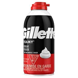 11oz Gillette Foamy Shaving Foam (Regular or Sensitive) 2 for $5.40 + $4 ExtraBucks + Free Store Pickup