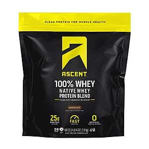 Costco Members: 4.25 lbs Ascent Whey Protein Isolate Blend (Vanilla Bean) $44 + Free S&H