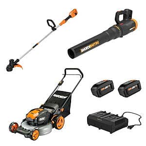 Sam's Club Members: Worx 40V Combo: 20" Mower, 13" Trimmer, Blower, Batt/Charger $250 & More + Free S/H on $50+ for Plus Members