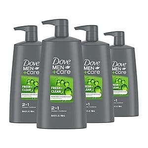 4-Pack 25.4-Oz Dove Men + Care 2-in-1 Shampoo and Conditioner (Fresh and Clean) $16.80 w/ Subscribe & Save