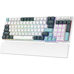 RK Royal Kludge 96-Key Wireless RGB Mechanical Keyboard (Linear Yellow Switch) $45 + Free S/H