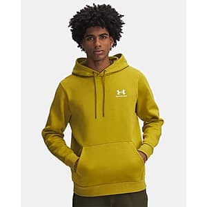 Under Armour Men's UA Icon Fleece Hoodie (Green Legacy/White) $19.60 & More + Free S&H