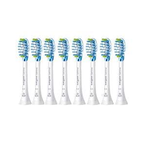 Philips Sonicare rechargeable electric toothbrush replacement heads compatible with Snap-On handles, featuring BrushSync technology.