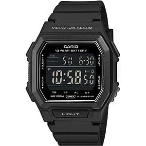 Casio W-738H Series LED Digital Sports Watch w/ 10-Year Battery Life (Black) $37.30 + Free S&H