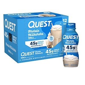 12-ct 14-fl-oz Quest Nutrition Vanilla Protein Shake $28 w/ Subscribe & Save