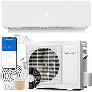 Cozeware Enduring 12000 BTU 230V 20 SEER2 Ductless Mini Split AC/Heating System $392 + Free S&H