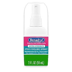2-Ounce Benadryl Extra Strength Anti-Itch Cooling Spray $3.40 w/ Subscribe & Save