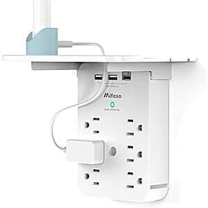Mifaso 6-Outlet Wall Extender w/ 3 USB Ports (1x USB-C) $10