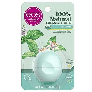 0.25-Oz eos 100% Natural & Organic Lip Balm (Sweet Mint) $2.10 w/ Subscribe & Save