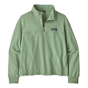 Patagonia Women's Ahnya 1/4 Zip Pullover Sweater (Ellwood Green) $44