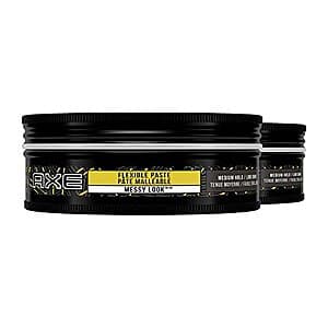 2-Pack 2.64-Oz Axe Messy Look Flexible Styling Hair Paste (Medium Hold) $4 w/ Subscribe & Save