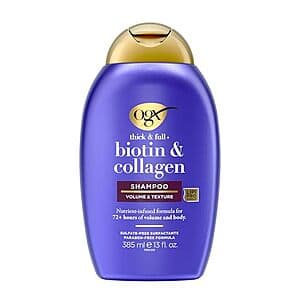 13-Oz OGX Thick & Full + Biotin & Collagen Shampoo $2.70 w/ S&S