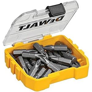 25-Piece DEWALT Screwdriver Set (Phillips #2, 1") $8