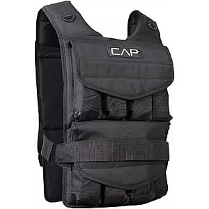 CAP Barbell 40-pound weighted vest with black nylon construction and adjustable straps.