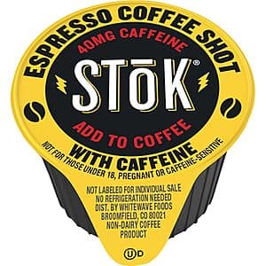 264-Ct 0.44-Oz SToK Caffeinated Espresso Coffee Shots $19.55 w/ S&S