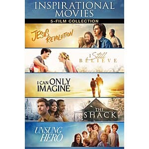 Inspirational Movies 5-Film Collection (Digital HDX) $5