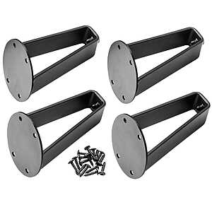 Set of 4 Rockler I-Semble Bent Flat Steel Legs w/ Adjustable Feet: 20" $12, 6" $5.50 & More + Free S&H on $79+
