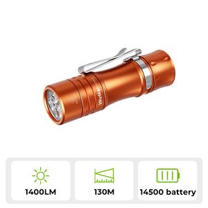 Wurkkos TS10 V2 1400 Lumen 90 CRI RGB Aux Anduril 2.0 Flashlight w/ 14500 Battery $12.50 + Free Shipping