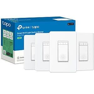4-pk TP-Link Tapo Matter Smart Wi-Fi Light Dimmer Switch $45 + Free Shipping