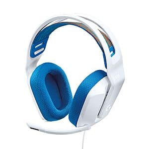Logitech G335 Wired 3.5mm Gaming Headset w/ Microphone (White) $28
