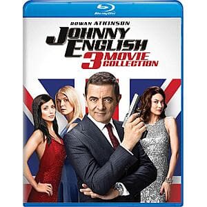 Johnny English 3-Movie Collection Blu-ray case featuring artwork from the film series.