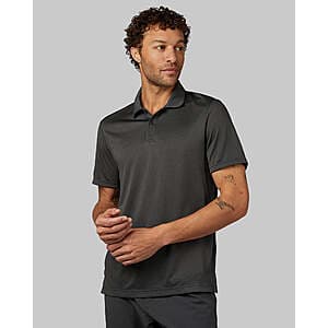 32 Degrees Men's Air Luxe Polo in multiple colors, featuring a breathable design in sizes S through XXL.