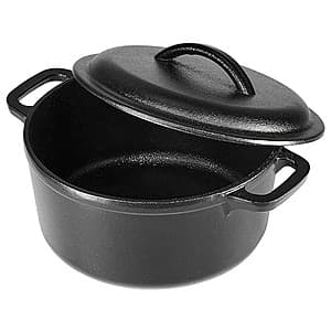 Amazon Basics Cast Iron & Enameled Cast Iron Dutch Ovens w/ Lid: 6-qt $30, 2-qt $13 or less + Free Shipping w/ Prime
