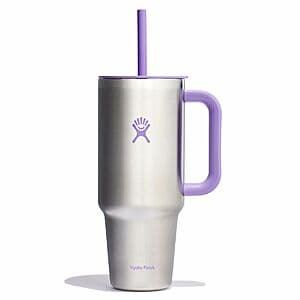 40-Oz Hydro Flask Stainless Insulated Travel Tumbler w/ Handle & Straw (Various) $12 + Free Shipping on $39+