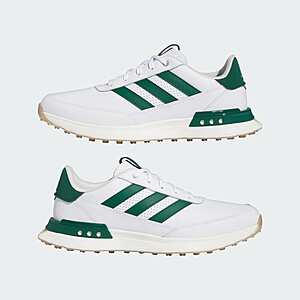 Men's adidas S2G 24 Leather Spikeless Golf Shoes (Cloud White/Green/Gum) $26.80 + Free S/H