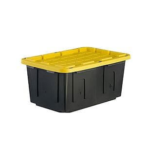 27-Gallon Project Source Commander Heavy Duty Storage Tote w/ Snap Lid $7 + Free Store Pickup