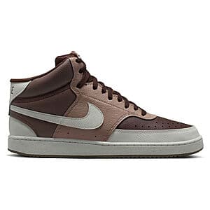 Nike Men's Court Vision Mid Next Nature Shoes (Baroque Brown/Light Bone/Mink Brown) $38 + Free S&H on $50+