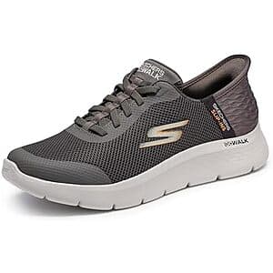 Skechers Men's Go Walk Flex Hands Up Hands Free Slip-On Shoes (Brown) $35