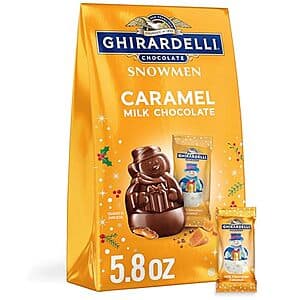 5.8-Oz Ghirardelli Milk Chocolate Caramel Snowmen $5.50