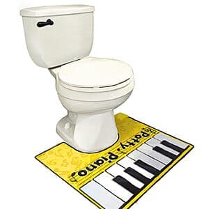 BigMouth Potty Piano Vinyl Mat Keyboard For Toilets w/Song Book and Batteries $7.50