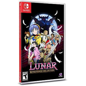Lunar Remastered Collection for Nintendo Switch featuring two classic JRPG titles in remastered form.