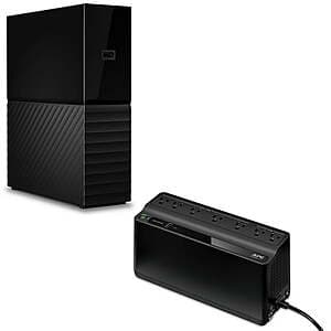 4TB WD My Book USB 3.0 External Hard Drive + APC UPS Battery Backup $145 + Free S&H