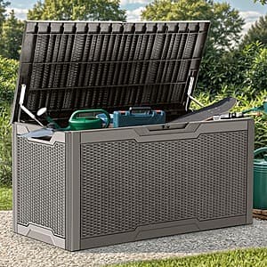 100-Gallon Yitahome Patio Resin Storage Deck Box (Taupe) $64.60 + Free Shipping