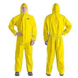 Hazmat Suit Disposable Full Body Paint Coverall (Yellow) $5.90 & More