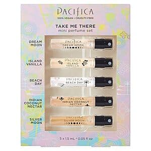5-Count 0.05-Oz Pacifica Beauty Take Me There Spray Perfume Trial Set $4.75 w/ Subscribe & Save