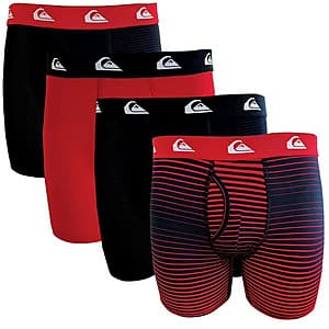 Sam's Club Members: 4-Pack Quiksilver Men's Performance Mesh Boxer Briefs $5.80 + Free S/H on $50+ Orders w/ Plus