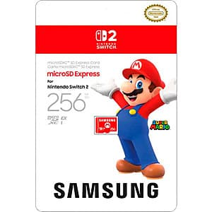 256GB Samsung microSD Express Card for Nintendo Switch 2 $40 + Free Shipping