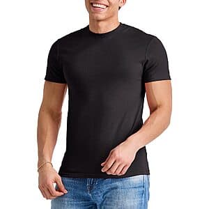 Hanes Men's Originals Lightweight Tri-Blend Crewneck T-Shirt (Black) $4.40
