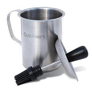 16-oz Cuisinart Stainless Steel Sauce Pot & Silicone Basting Brush Set $12 or less