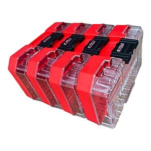4-Pk Craftsman Nano Small Versastack Compatible Stackable Plastic Storage Cases $12.75